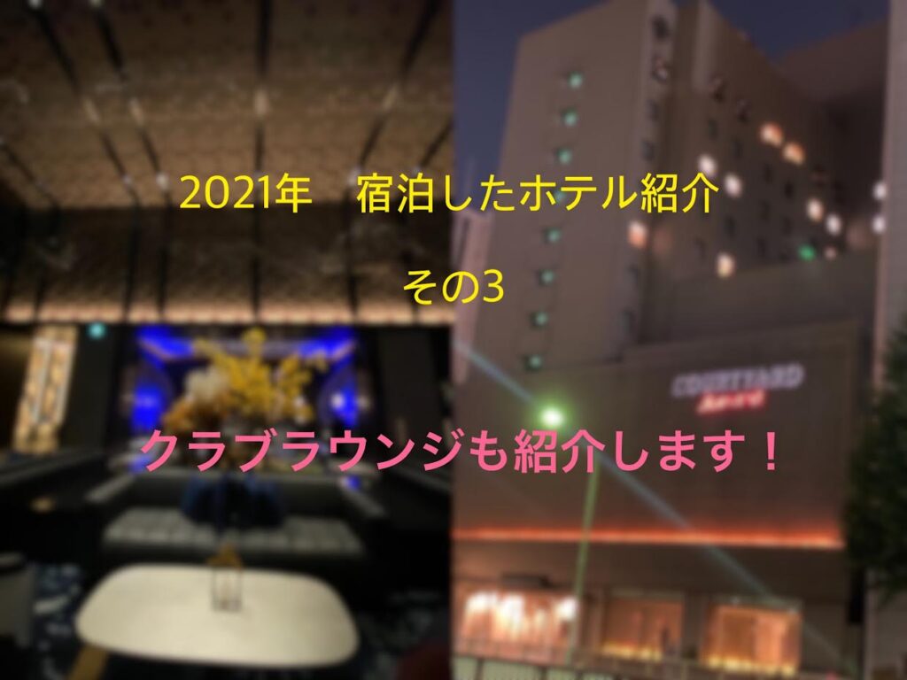 ウェスティンのクラブラウンジにも行ってきました！マリオットホテルのおすすめも紹介！~2021年 ホテル宿泊実績＆各ホテルのおすすめポイント紹介 その3~